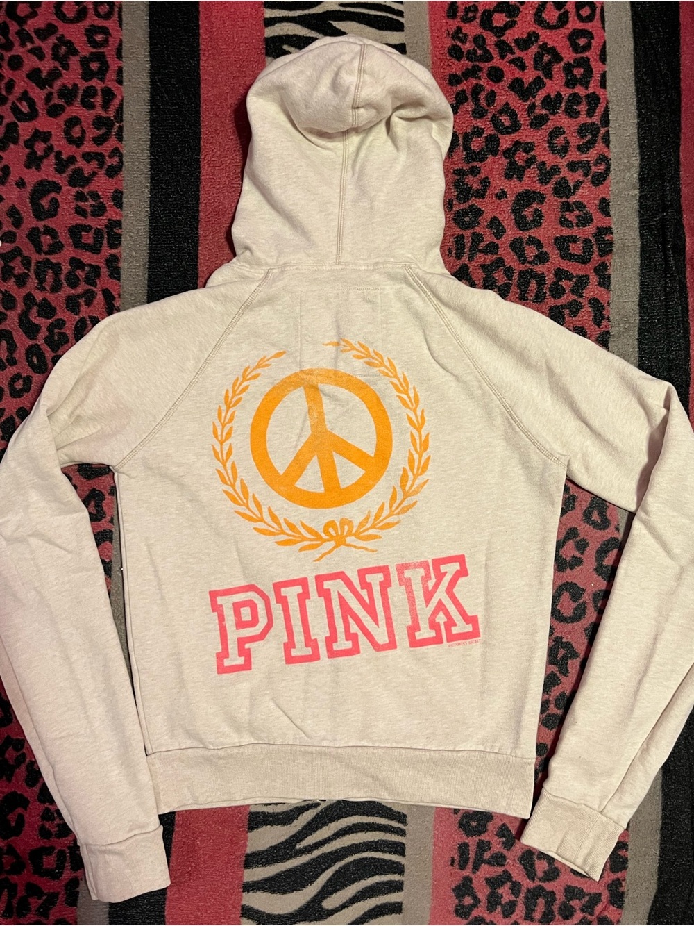 Vintage PINK Victoria's Secret zip up jacket